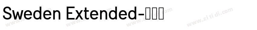 Sweden Extended字体转换